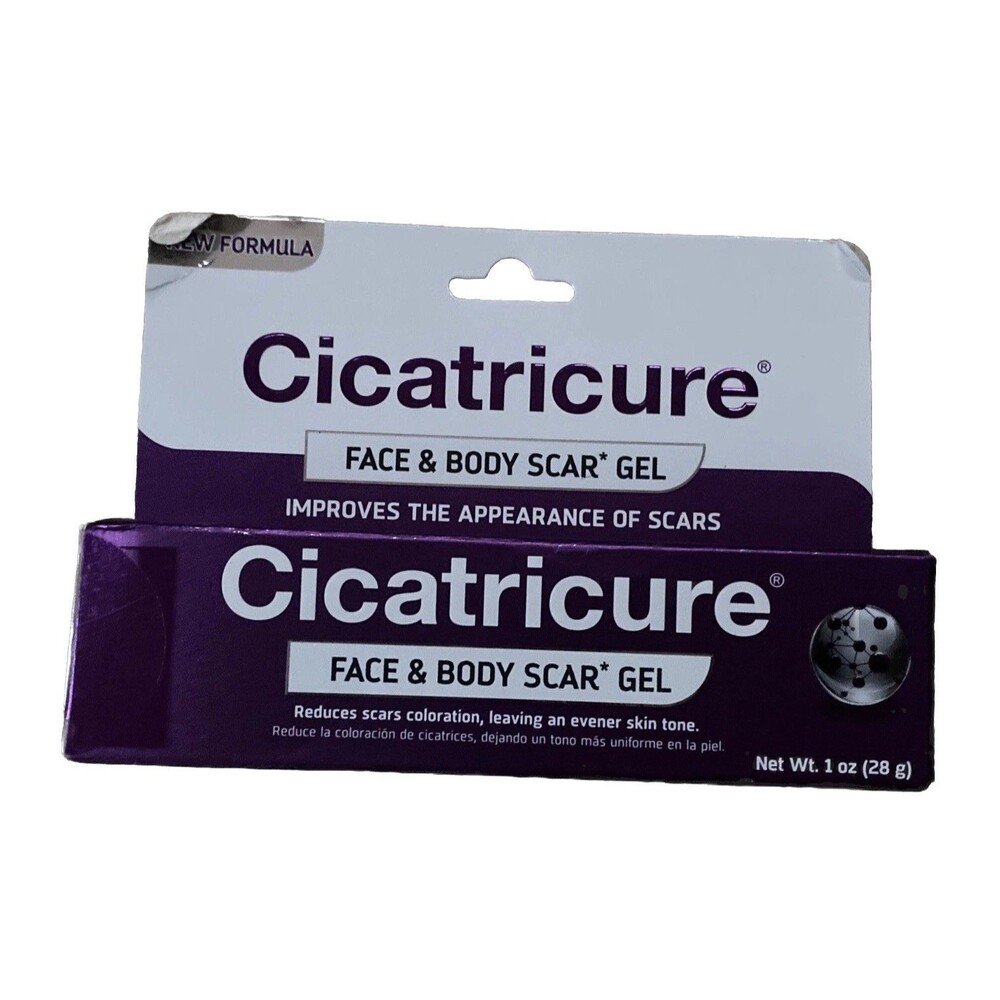 CICATRICURE GEL FACE & BODY SCAR GEL  IMPROVES  APPEARANCE OF SCARS 1oz NEW